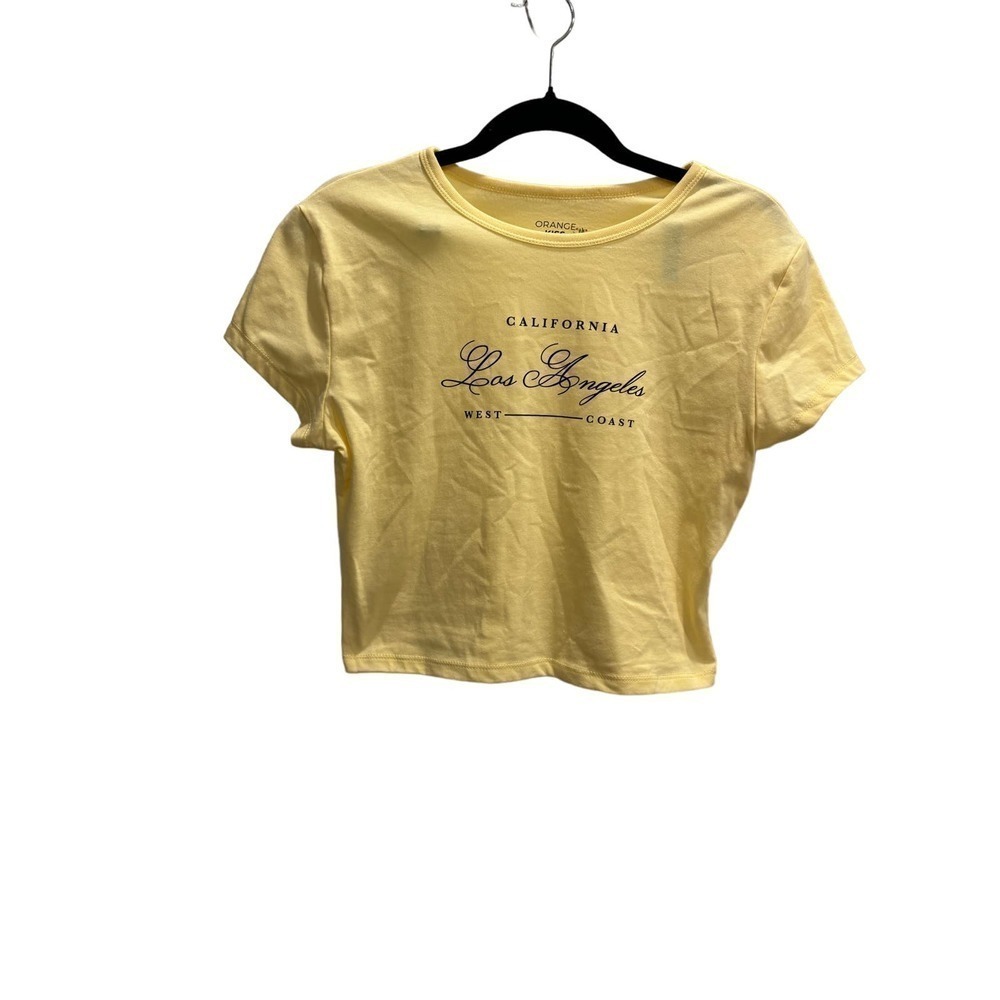 NWT Yellow California Baby Tee